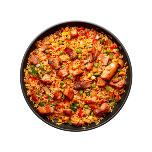 Arroz frito de cerdo