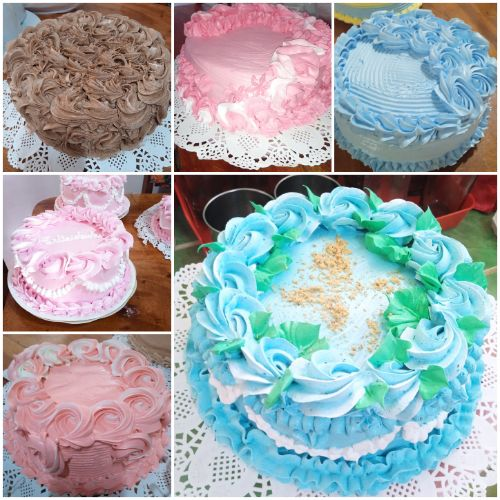 Cake cubierto y decorado con merengue 🎂🎂