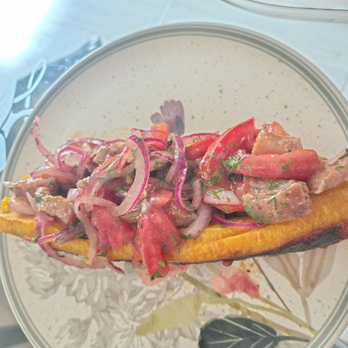 Canoa de Ceviche de Chicharrón 🚤🐷🍋