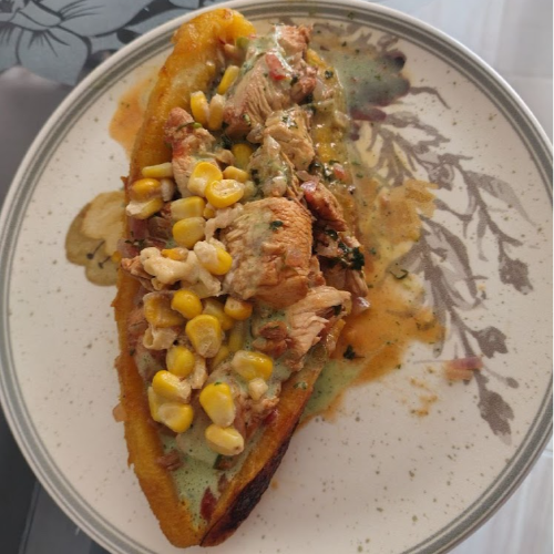 Canoa de Pollo y Chorizo 🚤🍗🌽