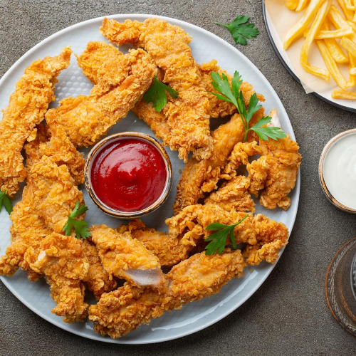 8 Finger con Papas fritas