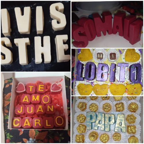 Letras bombón y números🔡🔢🍫
