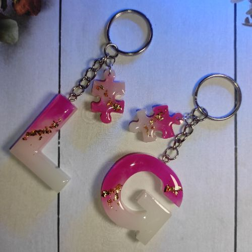 Llaveros de Iniciales de Parejas ( par)