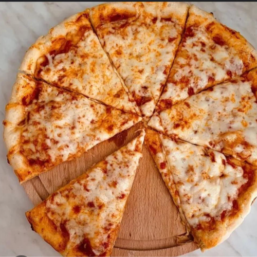 Pizza de queso gouda