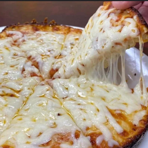 Pizza de queso gouda