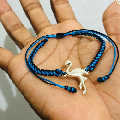 Pulsera cisne en azul