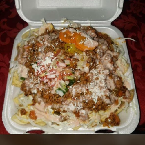 Tajadas con carne molida