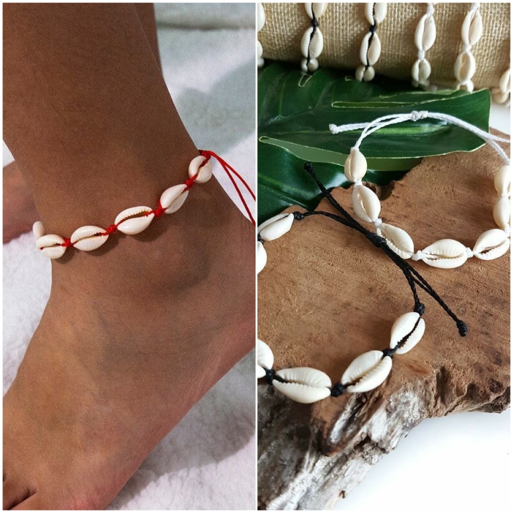 Tobilleras de caracoles